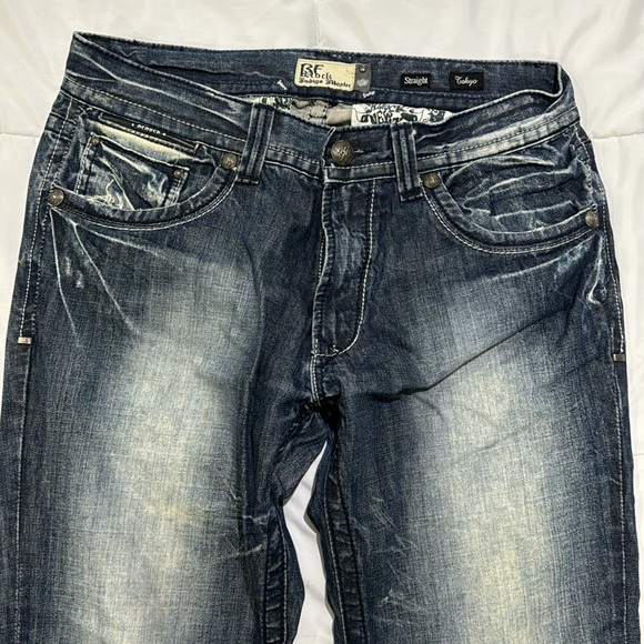 Men’s ReRock Tokyo Distressed Straight Jeans - Picture 4 of 7